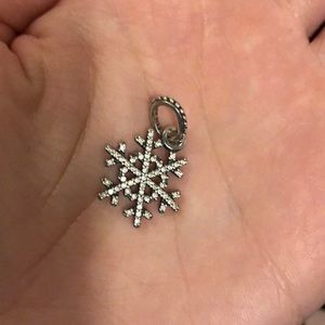 Pandora snowflake charm
